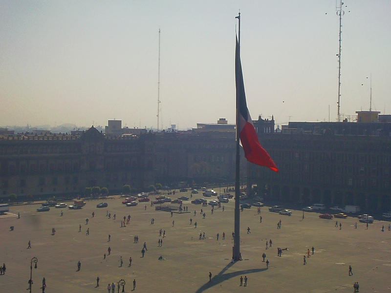 ... Blick auf den Zocalo