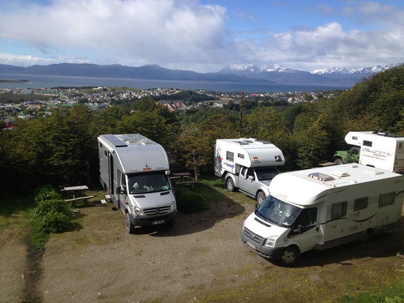 Camping Ushuaia, Stellplatz whrend meines Antarktistrips