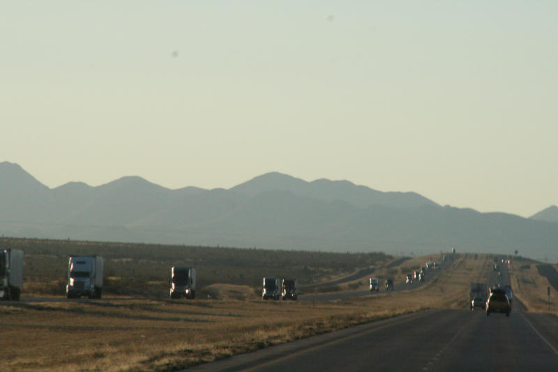 on the road