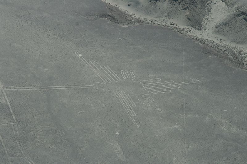 Nazca-Linien von der Cessna aus.