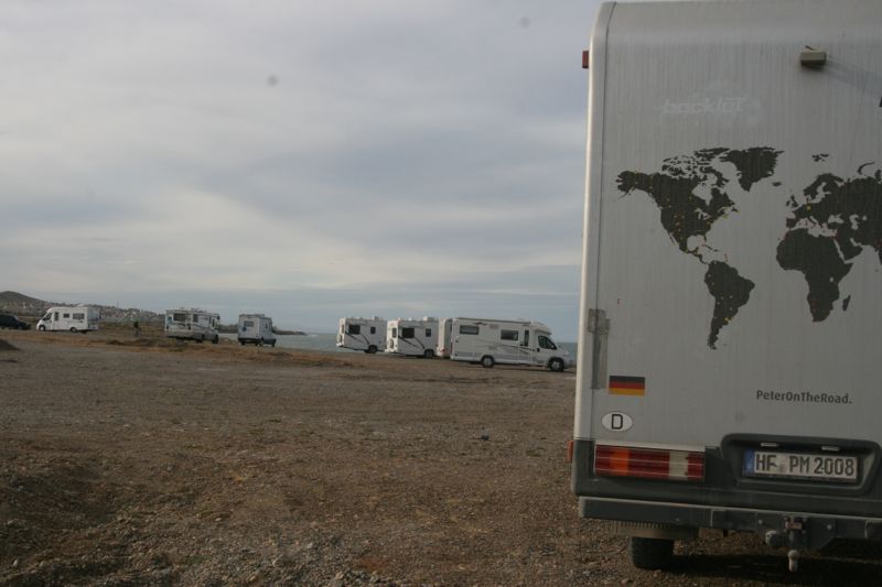 Die Seabridge-Gruppe. Man trifft sich hier und da, on the road. Nette Gesprche