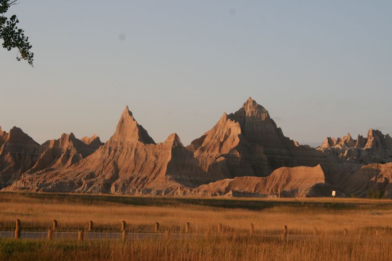 Badlands am Abend
