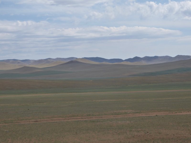 Steppe zwischen Ulan Bator und Karakorum