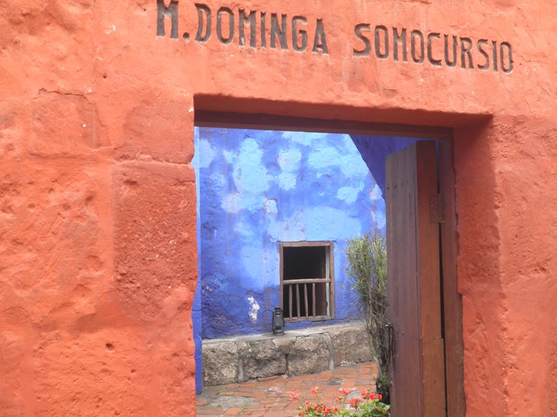Im Catalinenkonvent, dem bekannt-berchtigten Kloster. Ein Barrio fr sich in der weissen 	Stadt Arequipa