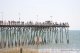 NC, Carolina Beach, frequentierte Anglerpier