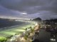 Rio de Janeiro. Blick vom Dachrestaurant unseres Hotels auf die Praia de				Copacabana, den berhmtesten Stadtstrand der Welt.