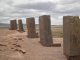 Stelen in Timanaku, Boloviens bedeutenster archologischer Sttte. 70 km westwrts von La Paz
