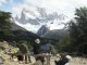 Blick aus der Region von Laguna Capri auf den Fitz Roy. Bei eher seltenem 			Sonnenwetter.